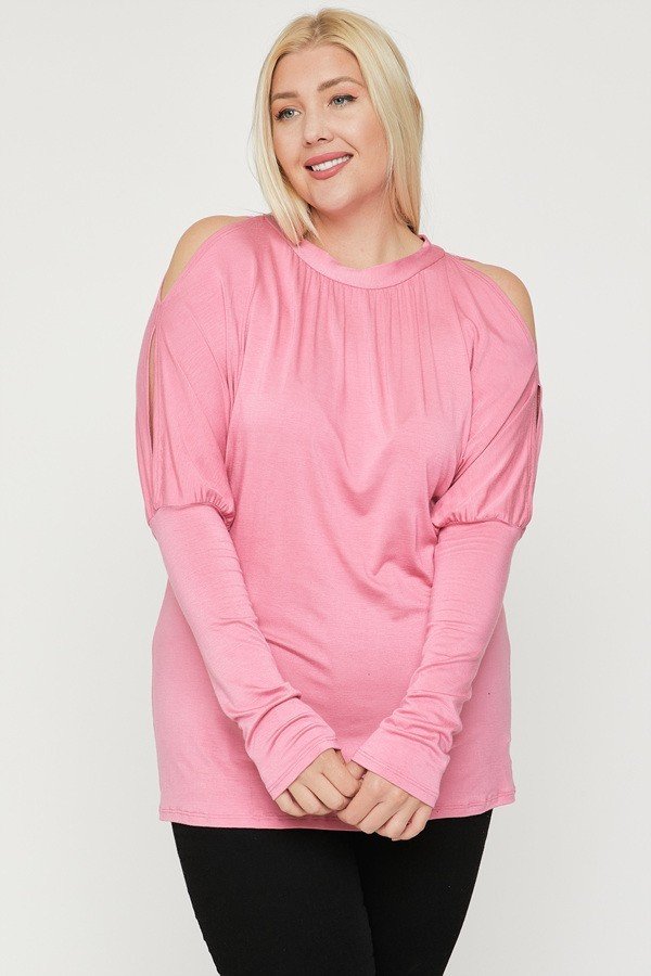 Pleated Long Sleeves Top