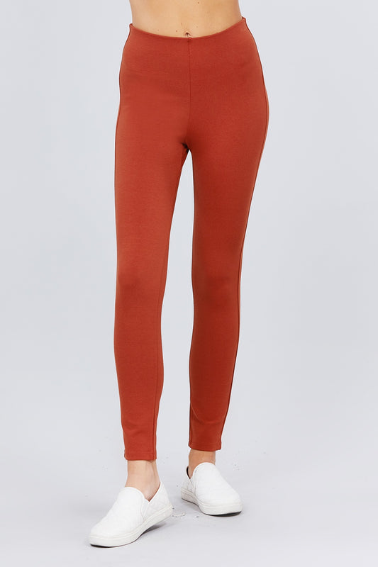 Waist Elastic Band Ponte Pants