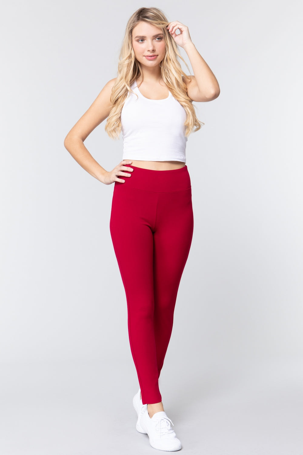 Waist Band Long Ponte Pants