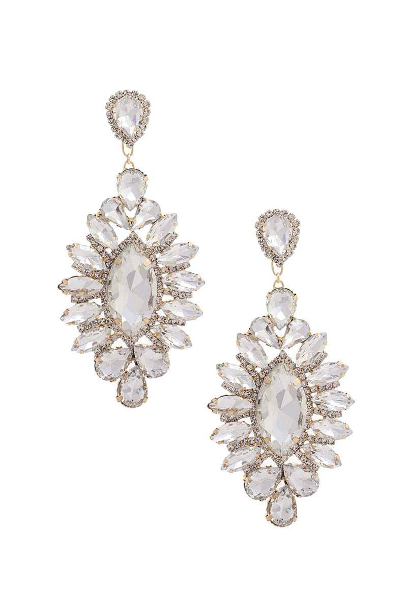 Marquise Rhinestone Dangle Earring